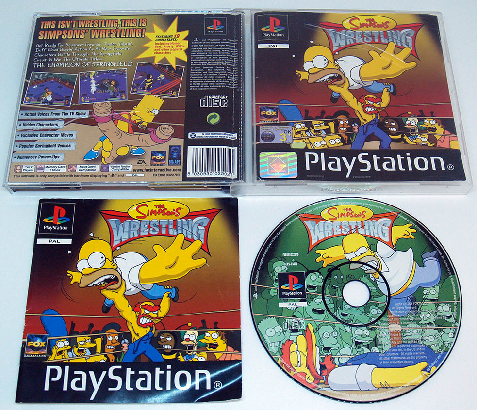 The simpsons wrestling ps2 games