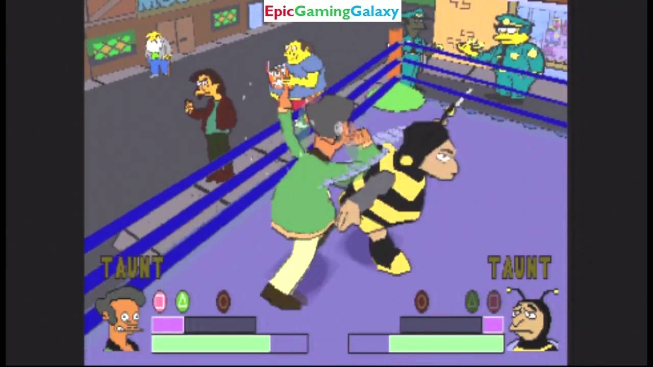 Simpsons wrestling bumblebee man quotes