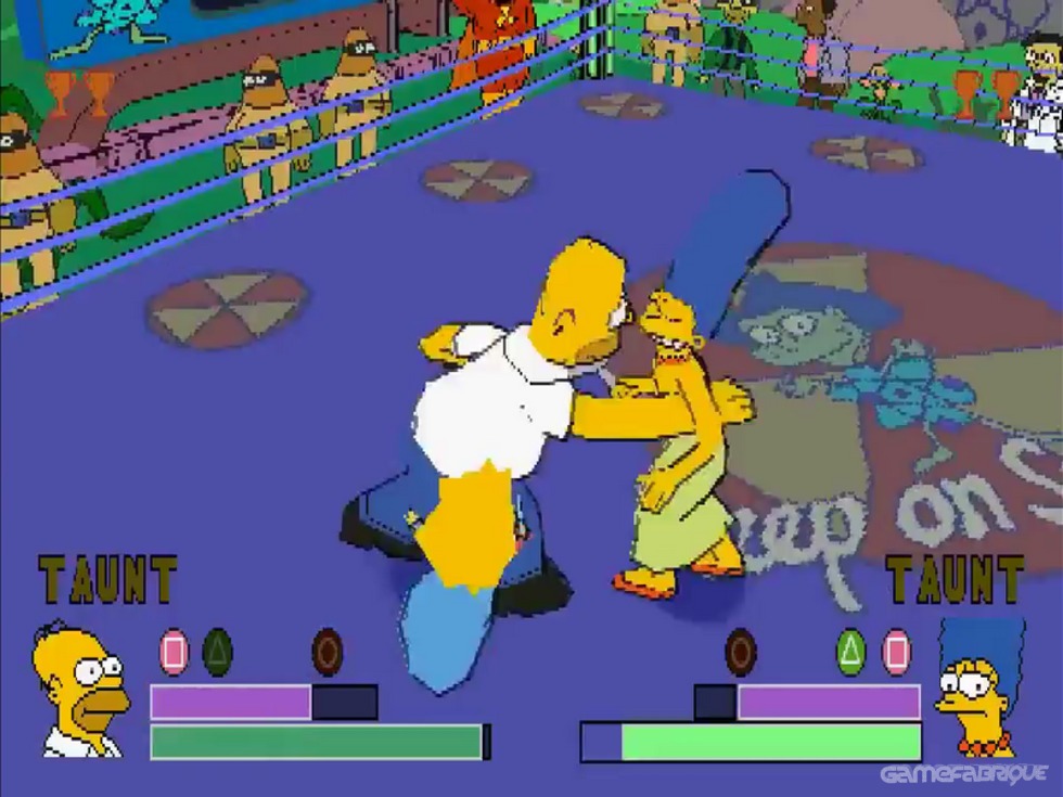 Simpsons wrestling ps1 gameplay pc